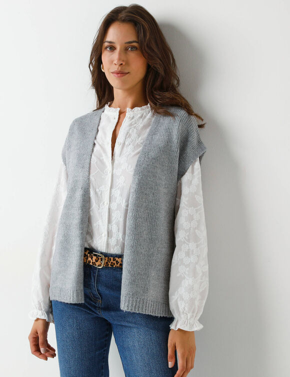 Gilet sans manches (gris chiné) Gilet sans manches (gris chiné)